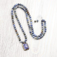 Mala Beads Patience & Healing Dumortierite Mala ML832
